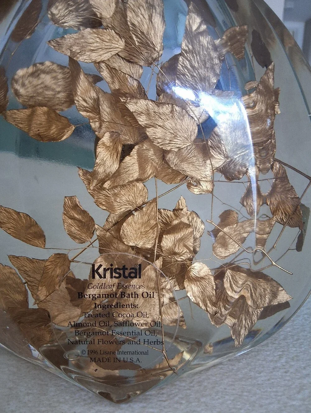 Kristal Goldleaf Essence Bergamot Bath Oil - NEW